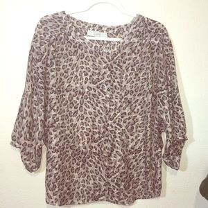 Leopard blouse Med